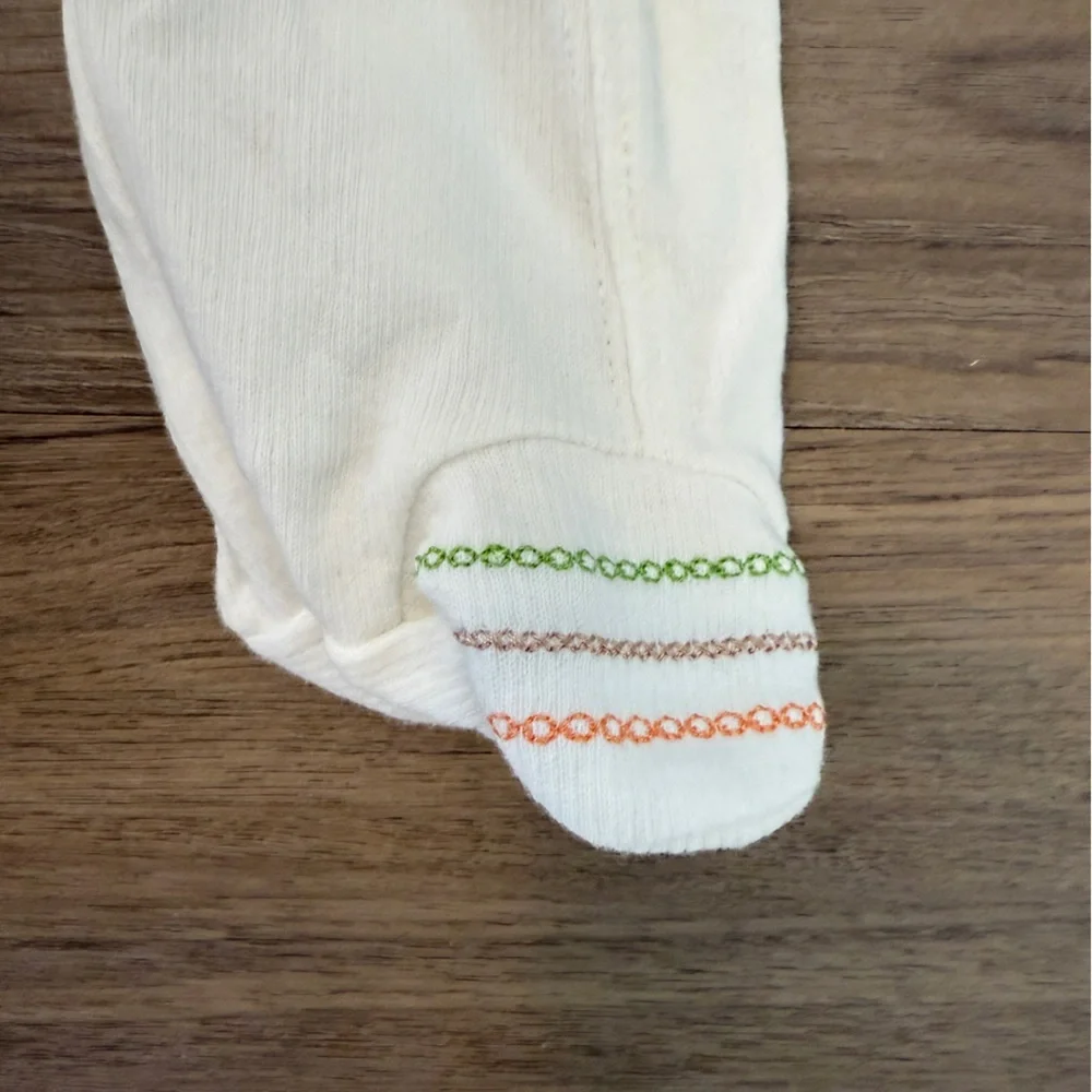 Little Me White Baby One Piece with Giraffe Design size Newborn
